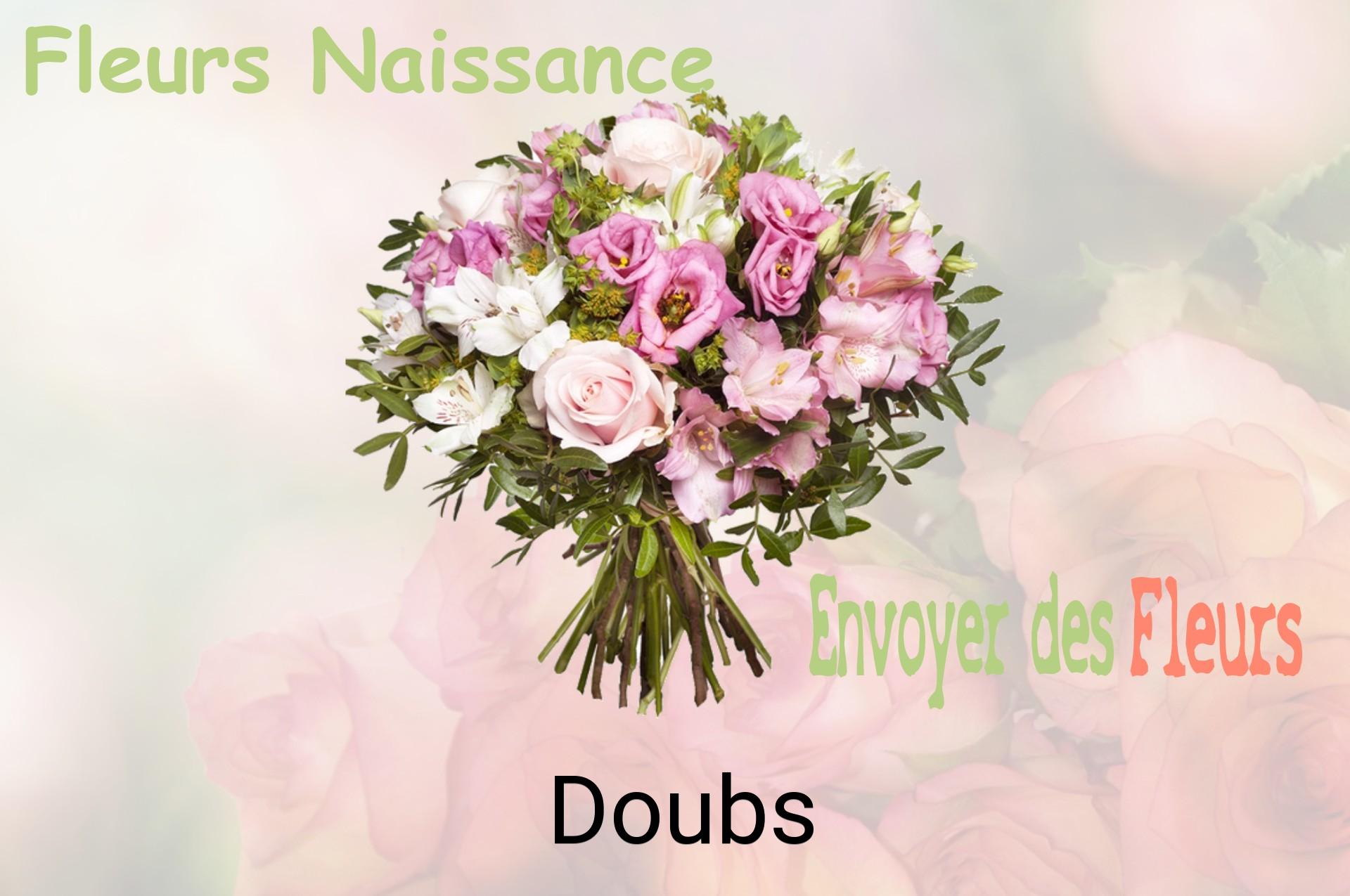 Bouquet de fleurs de naissance livré à Doubs